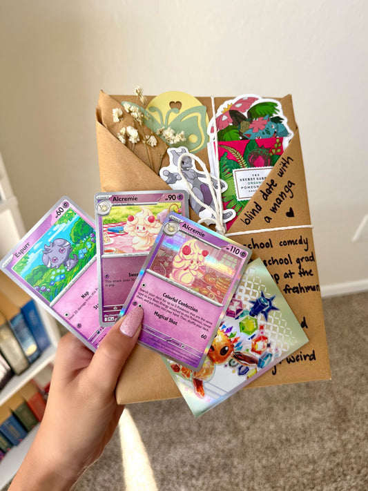SCHOOL COMEDY manga & Pokemon gift bundle ⋆˚꩜。