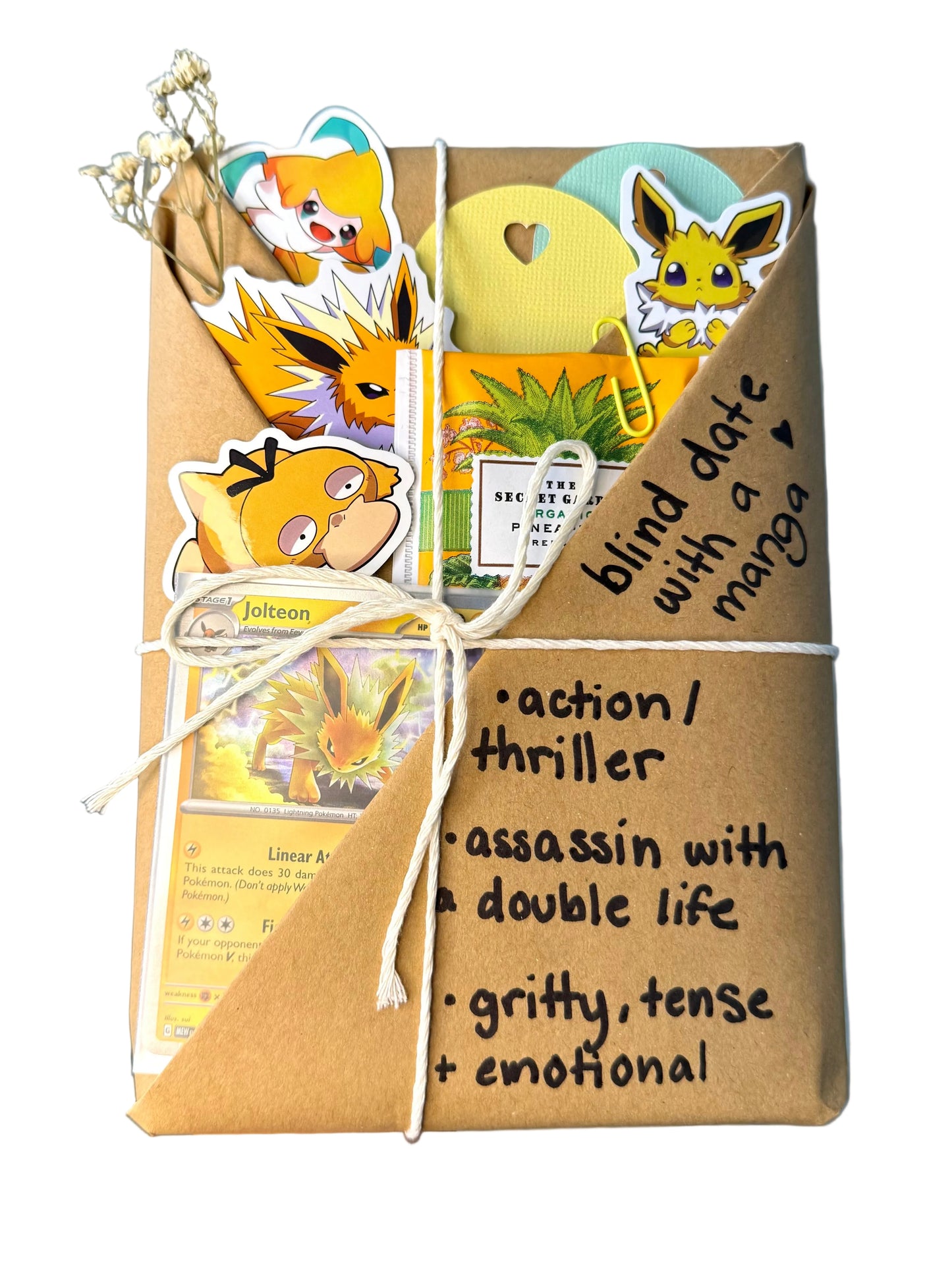 blind date with a ACTION/THRILLER manga & Pokemon gift bundle ⋆˚꩜。