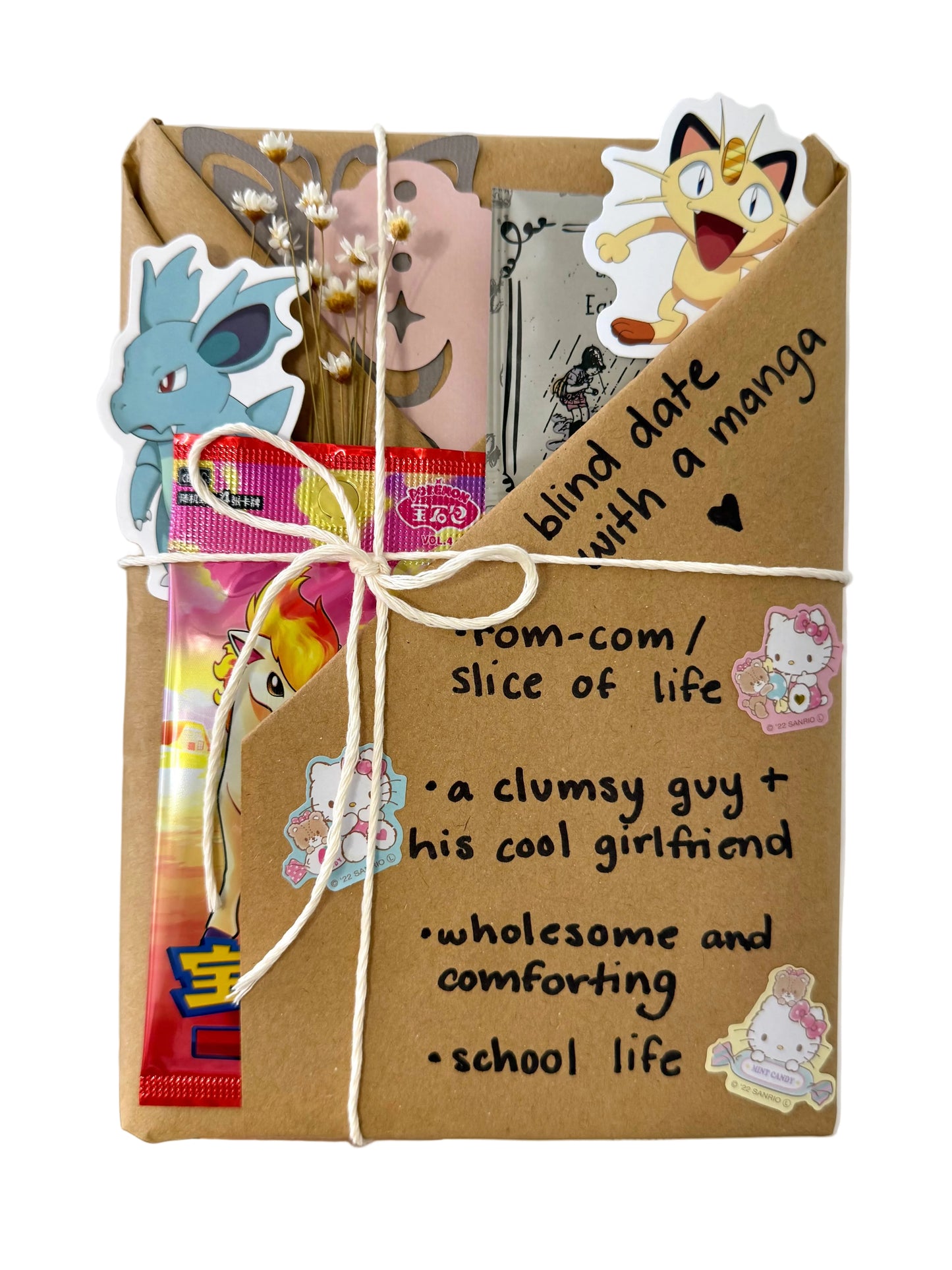 blind date with a ROM-COM manga & Pokemon gift bundle ⋆˚꩜。