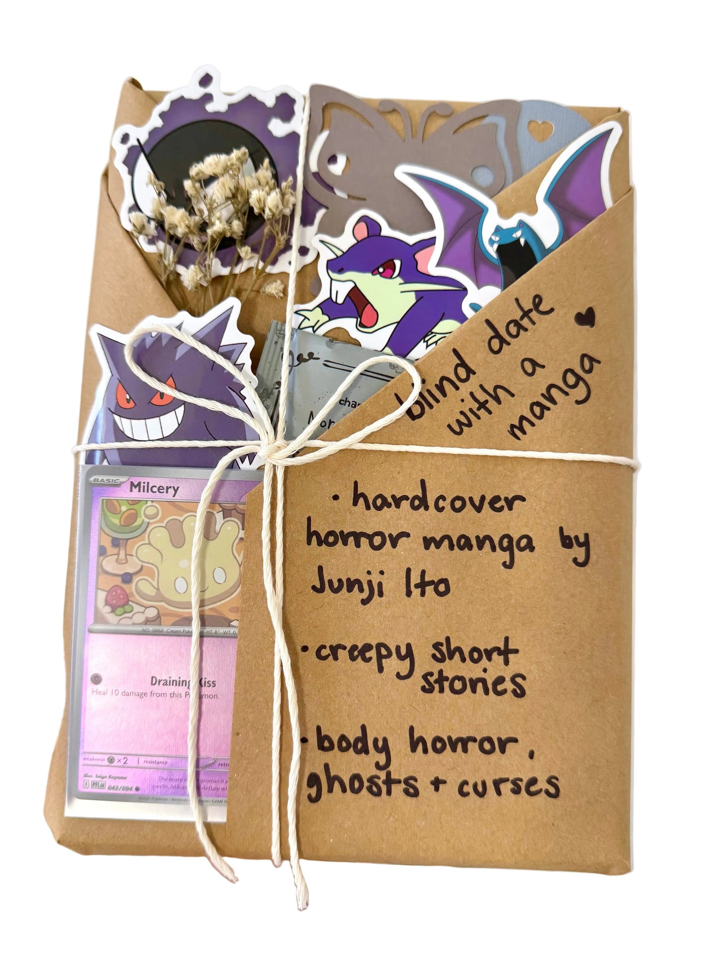 blind date with a JUNJI ITO HORROR manga & Pokemon gift bundle ⋆˚꩜｡