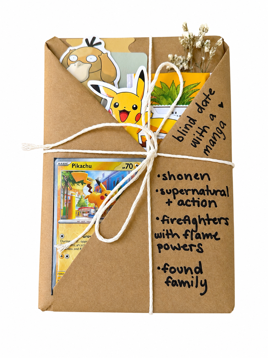blind date with a SUPERNATURAL manga & Pokemon gift bundle ⋆˚꩜｡