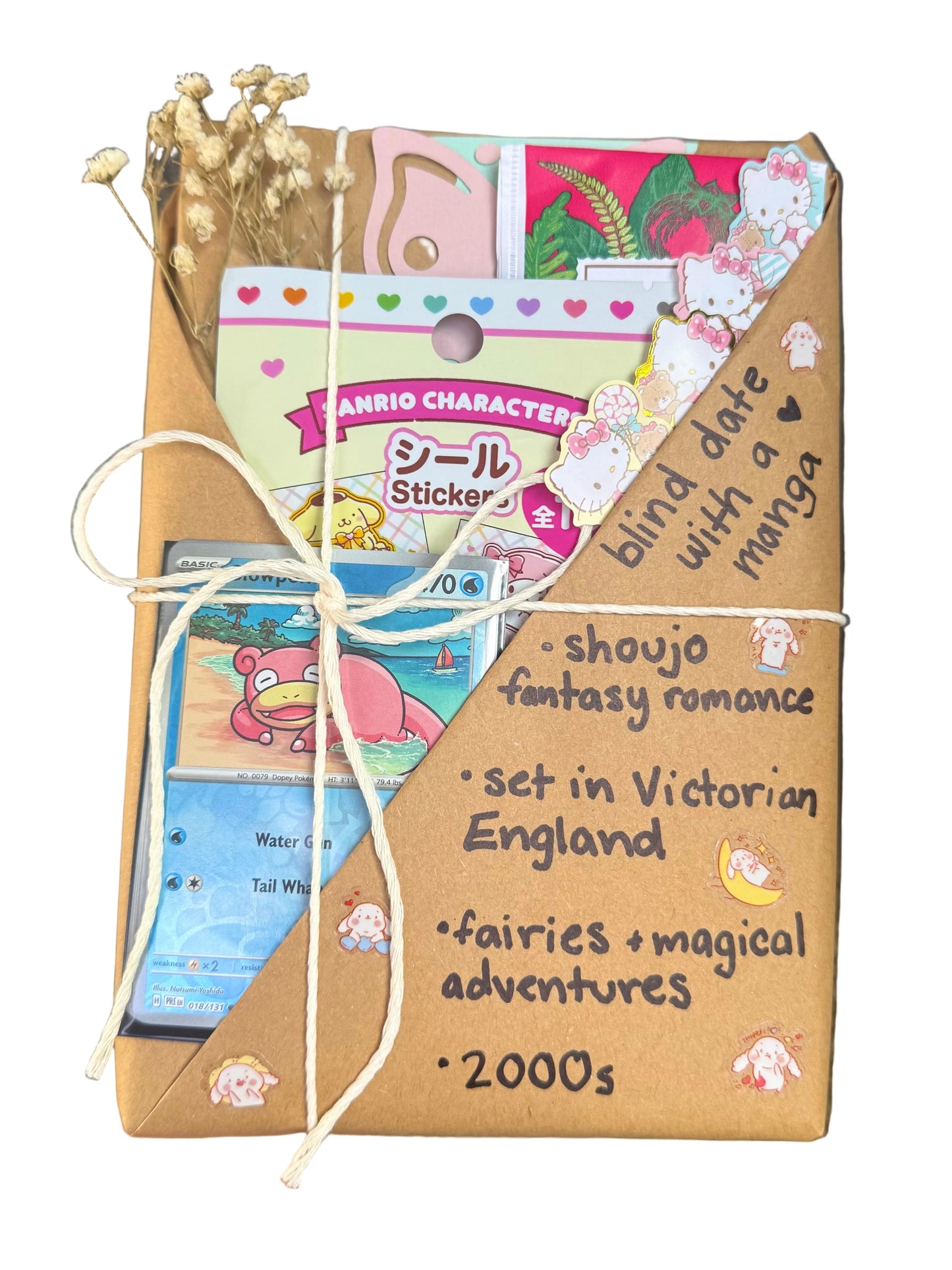 blind date with a SHOUJO ROMANCE manga & Pokemon gift bundle ⋆˚꩜｡