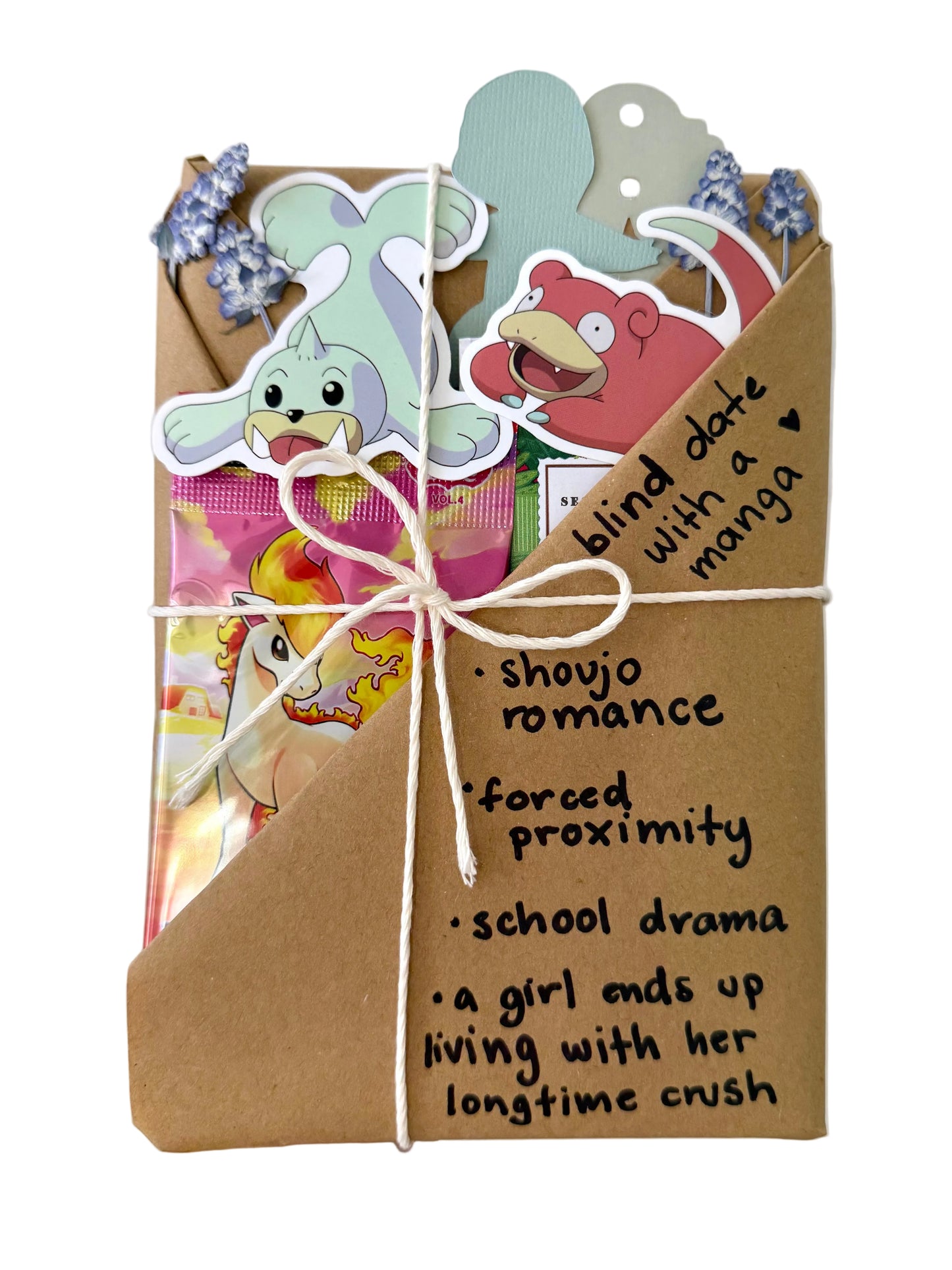blind date with a SHOUJO ROMANCE manga & Pokemon gift bundle ⋆˚꩜｡