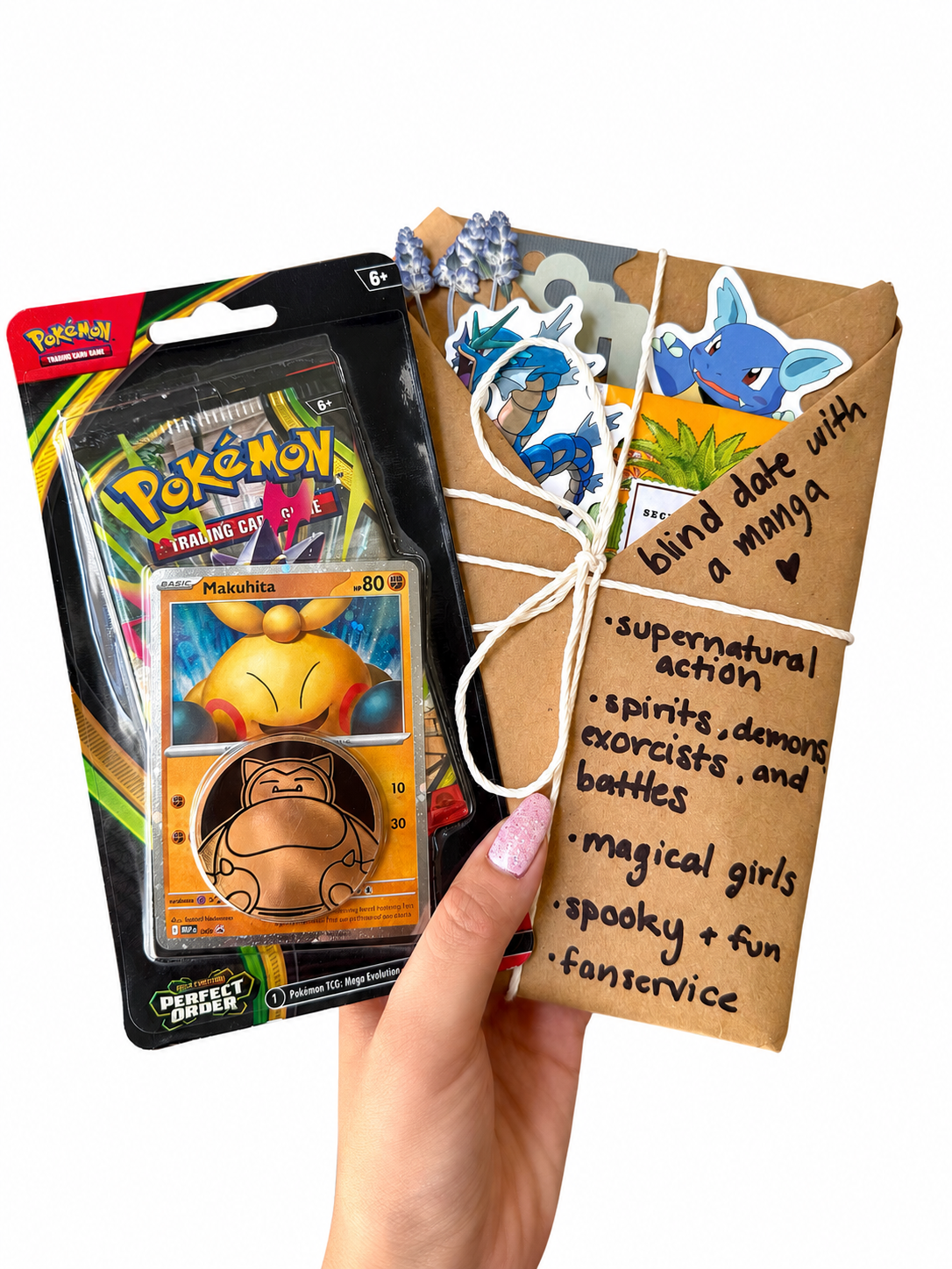 SUPERNATURAL ACTION manga & Pokemon gift bundle ⋆˚꩜｡